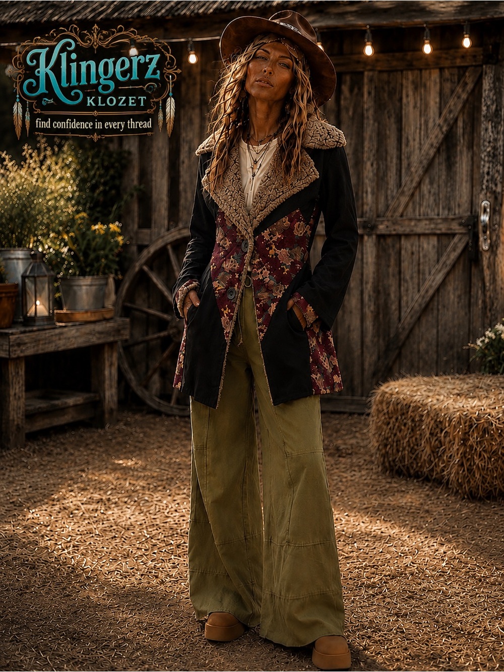 Floral Patchwork bohemian Women's blazer